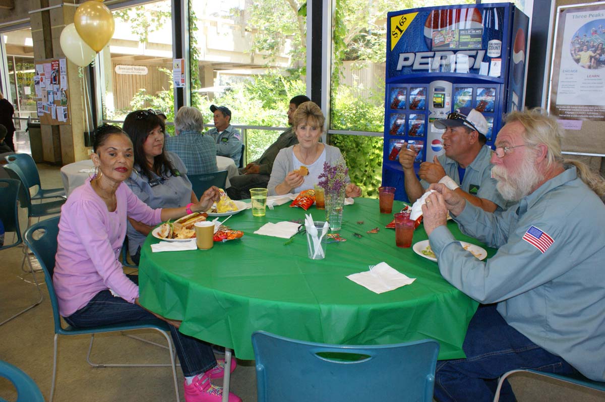 People enjoying the Classified Appreciation Luncheon