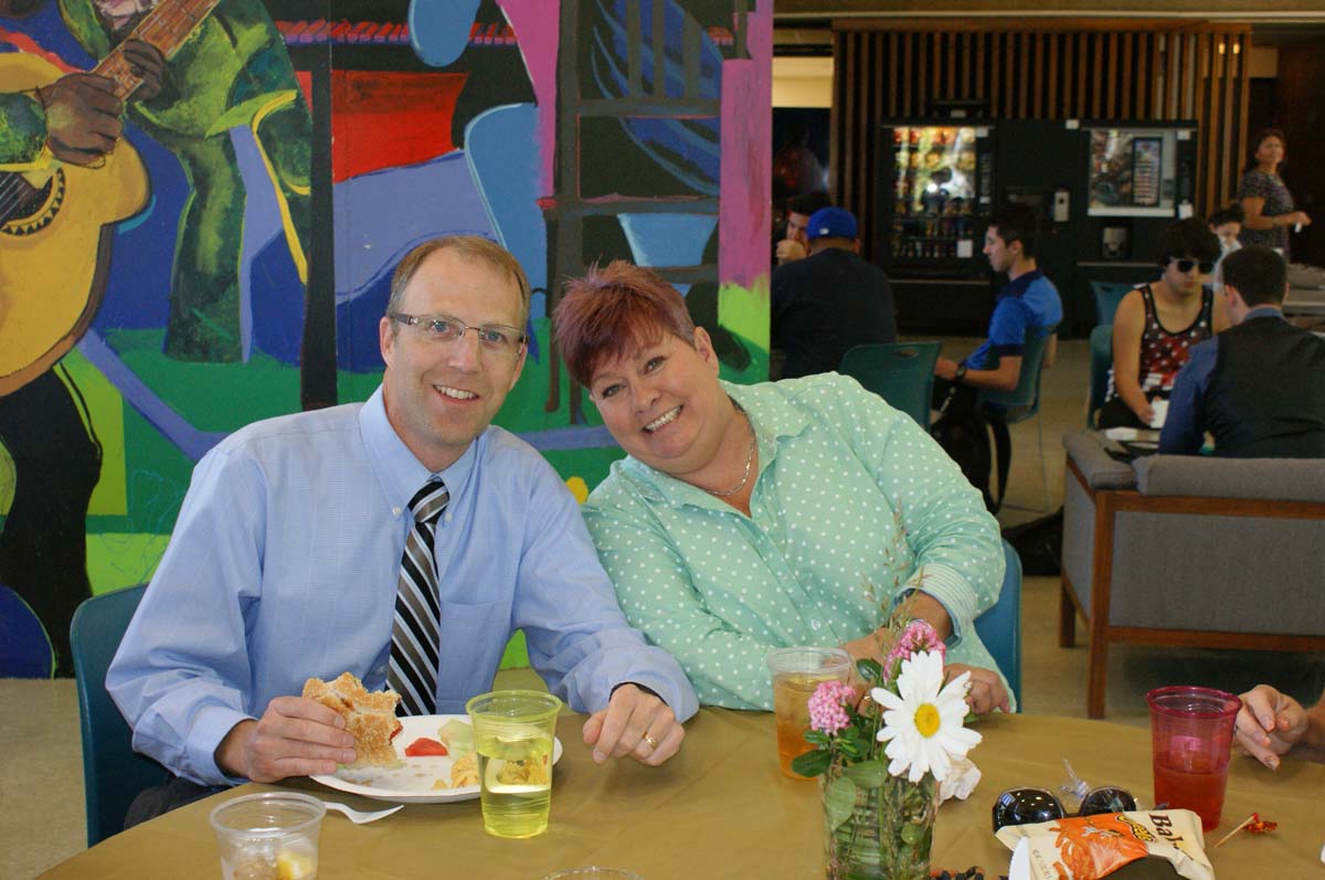 People enjoying the Classified Appreciation Luncheon