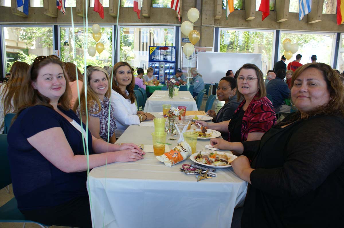 People enjoying the Classified Appreciation Luncheon