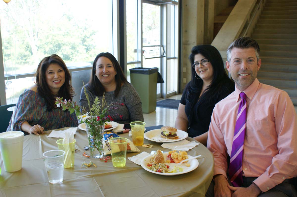 People enjoying the Classified Appreciation Luncheon