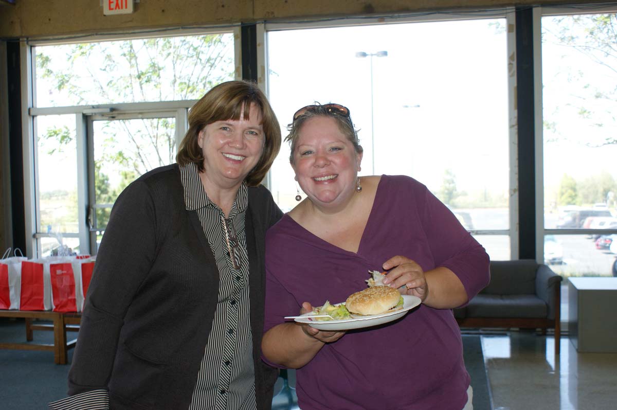 People enjoying the Classified Appreciation Luncheon