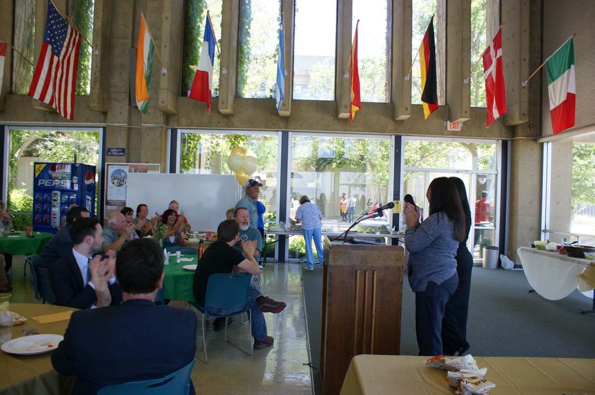 People enjoying the Classified Appreciation Luncheon