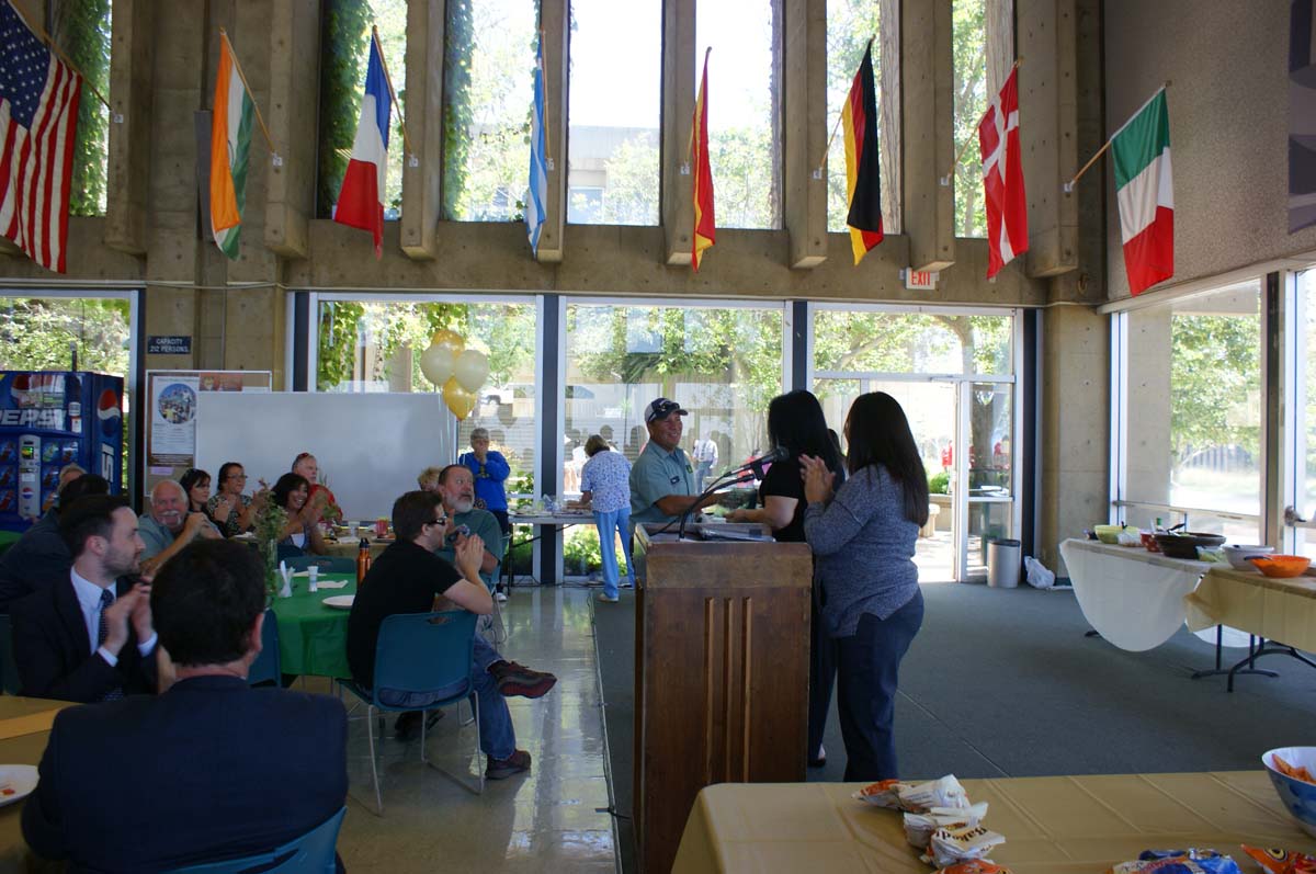 People enjoying the Classified Appreciation Luncheon