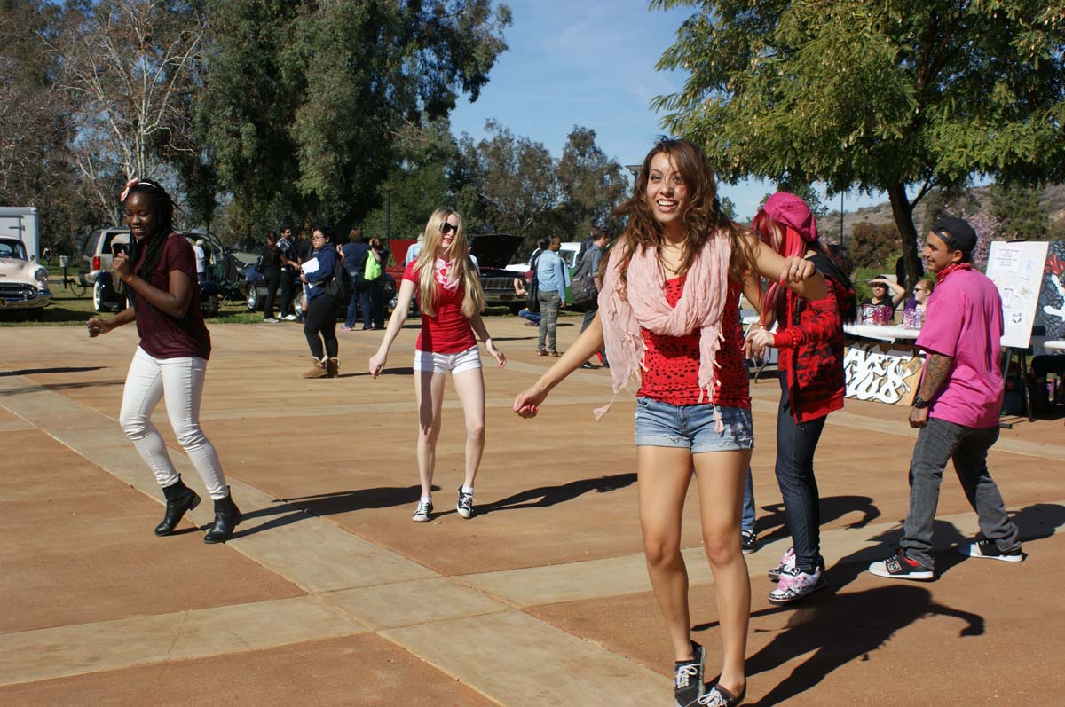 People enjoying Club Rush