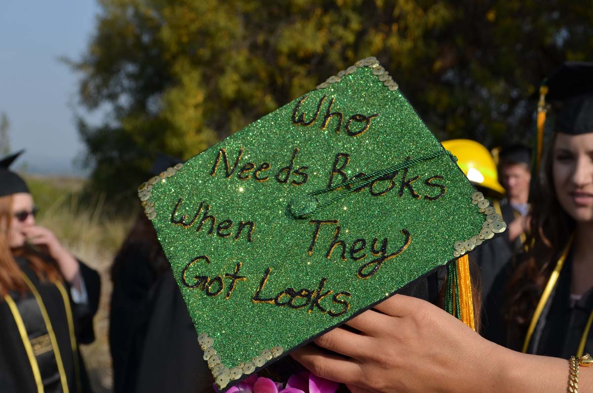 People enjoying Commencement