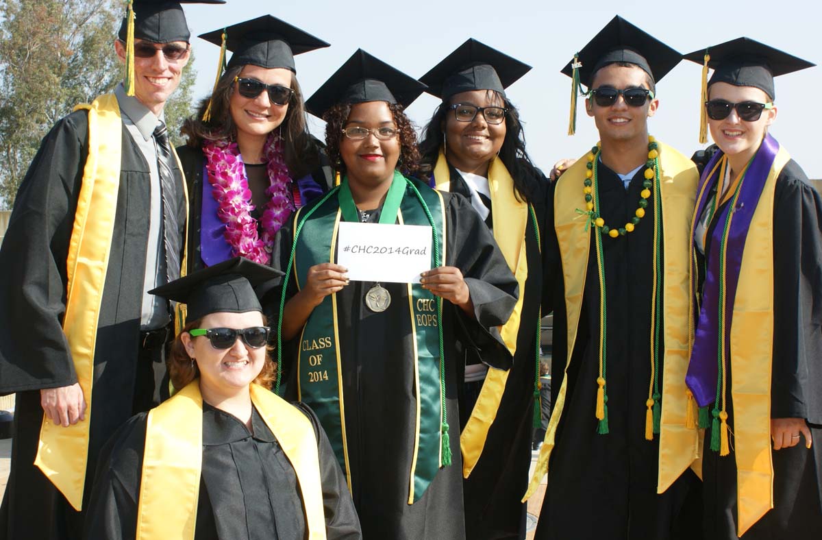 People enjoying Commencement