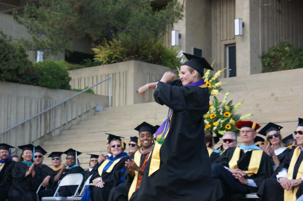 People enjoying Commencement