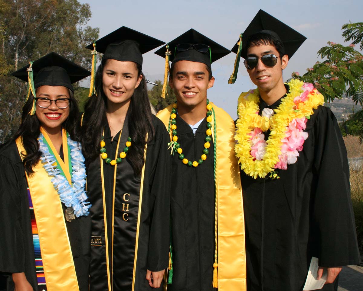 People enjoying Commencement