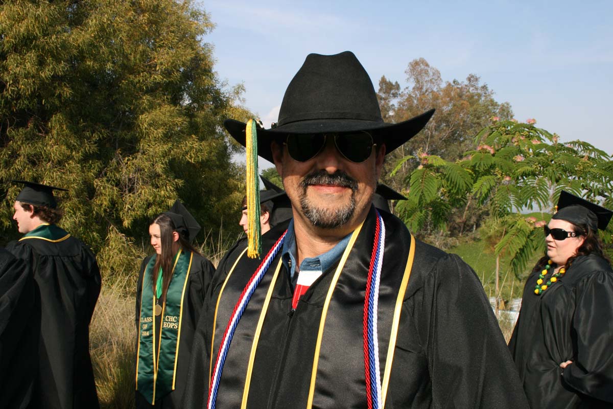 People enjoying Commencement