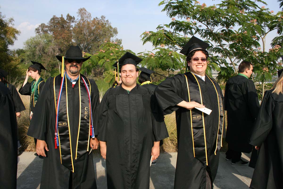 People enjoying Commencement
