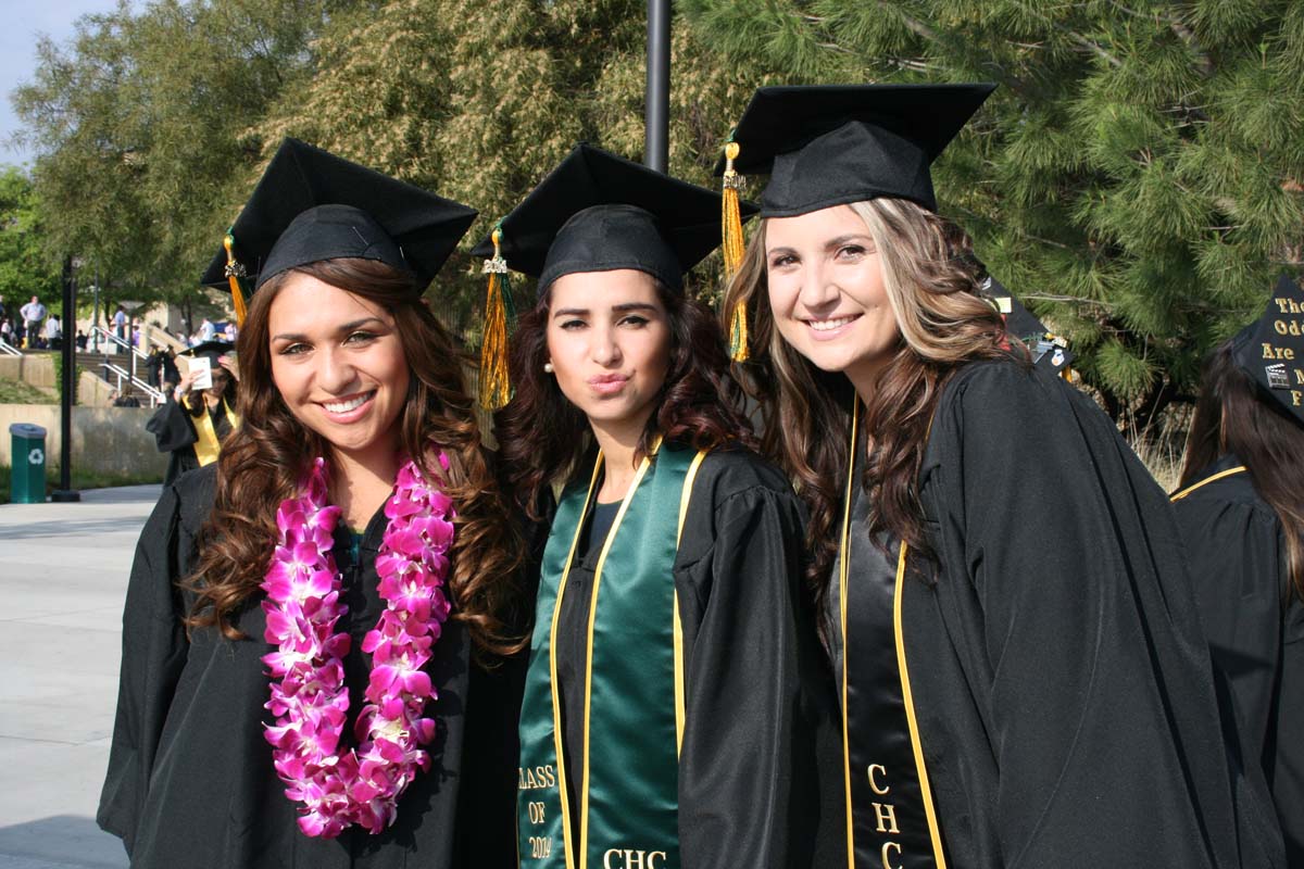 People enjoying Commencement