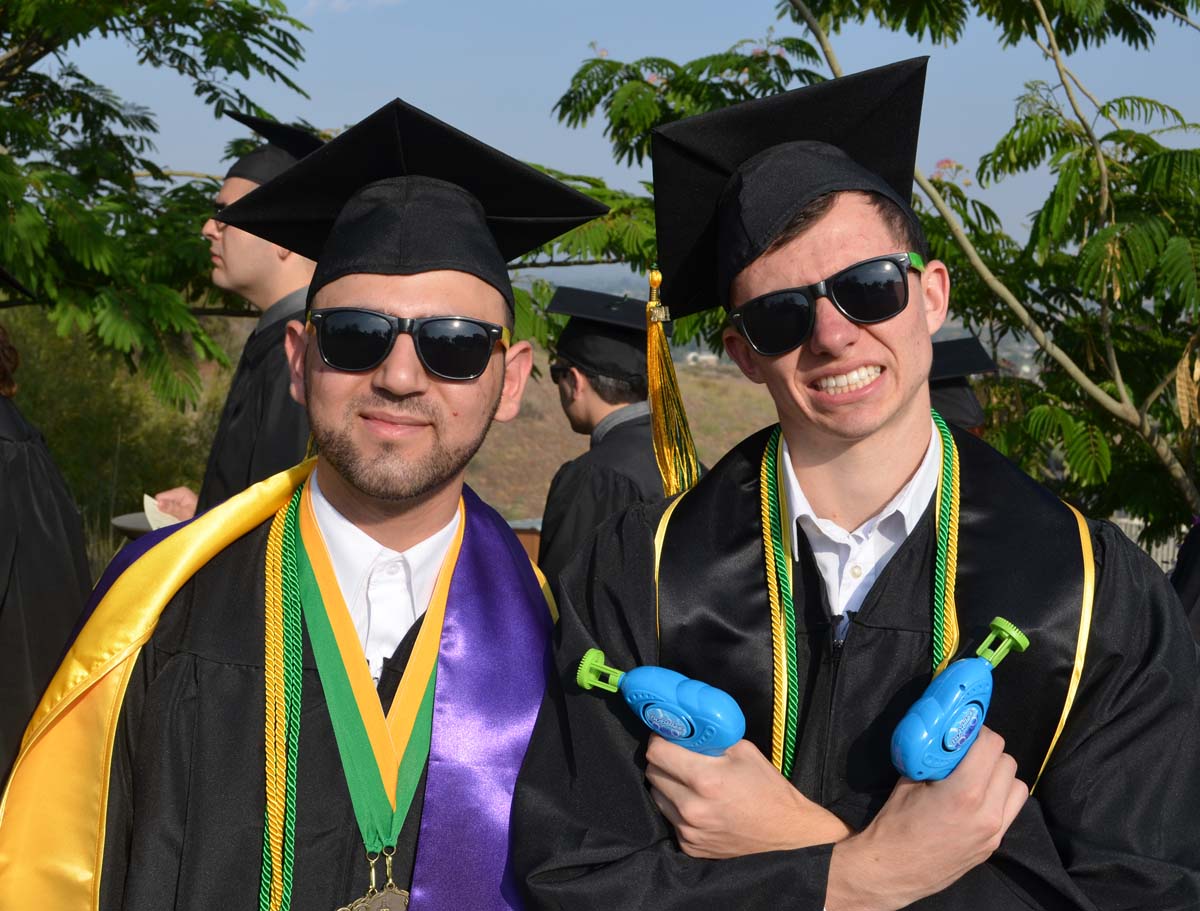 People enjoying Commencement