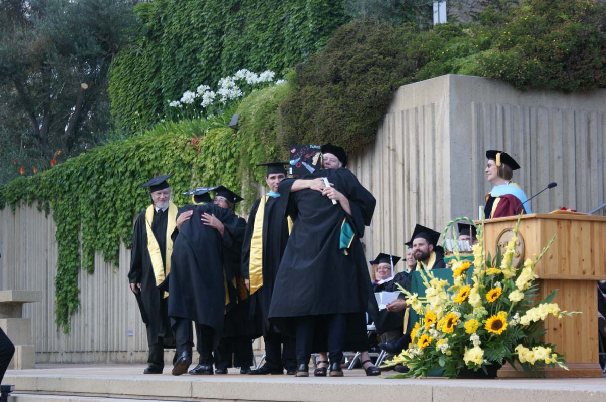 People enjoying Commencement