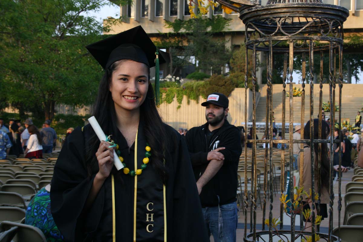 People enjoying Commencement