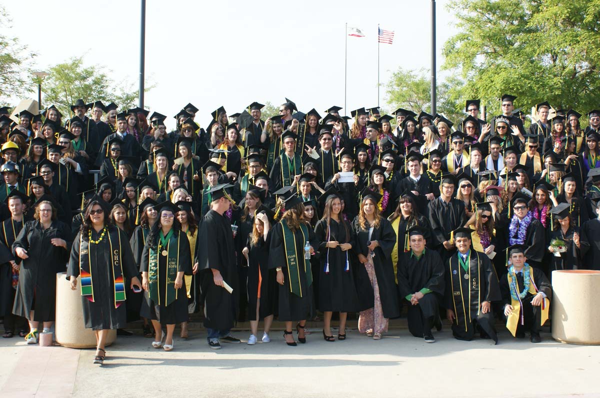 People enjoying Commencement