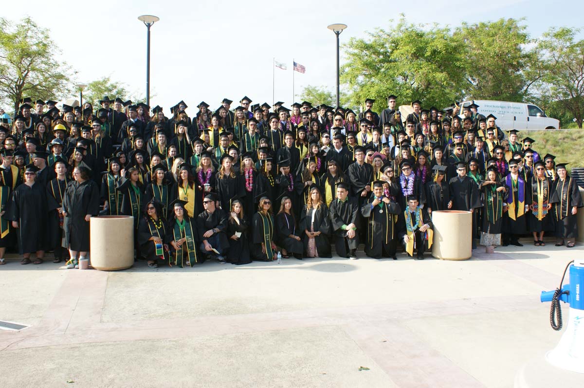 People enjoying Commencement