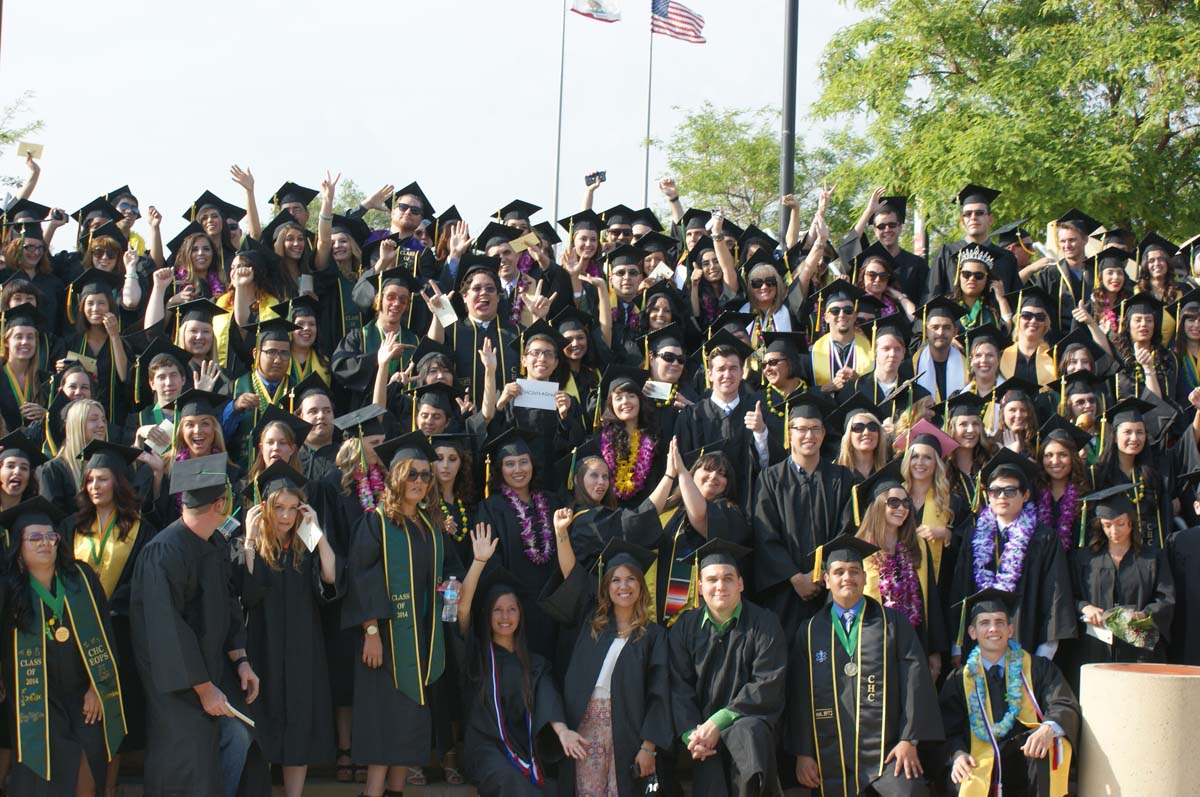 People enjoying Commencement