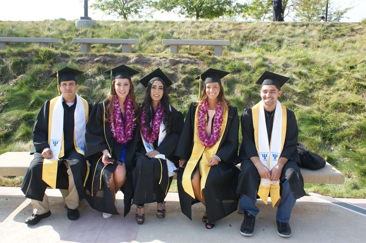 People enjoying Commencement