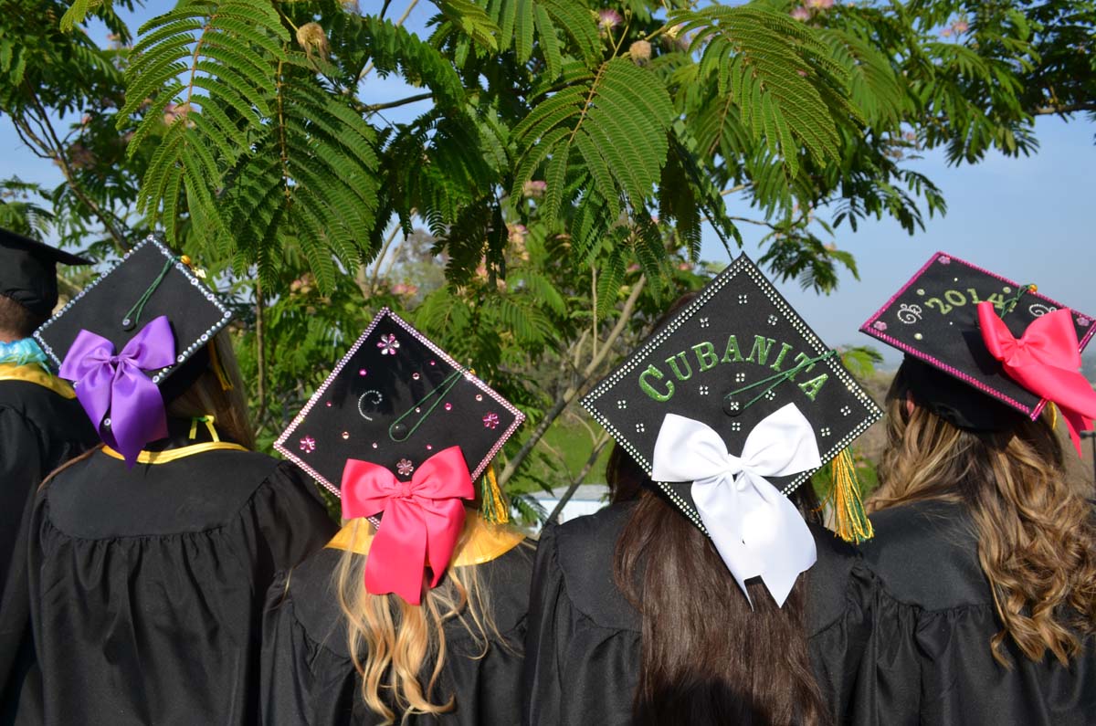 People enjoying Commencement