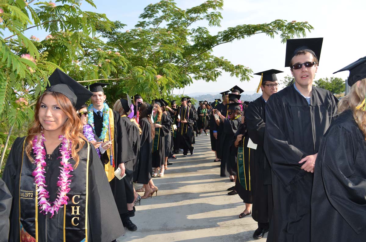 People enjoying Commencement