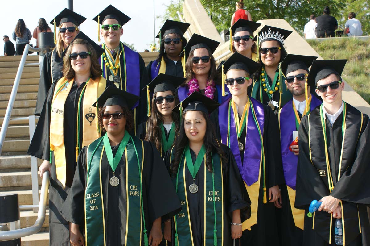 People enjoying Commencement