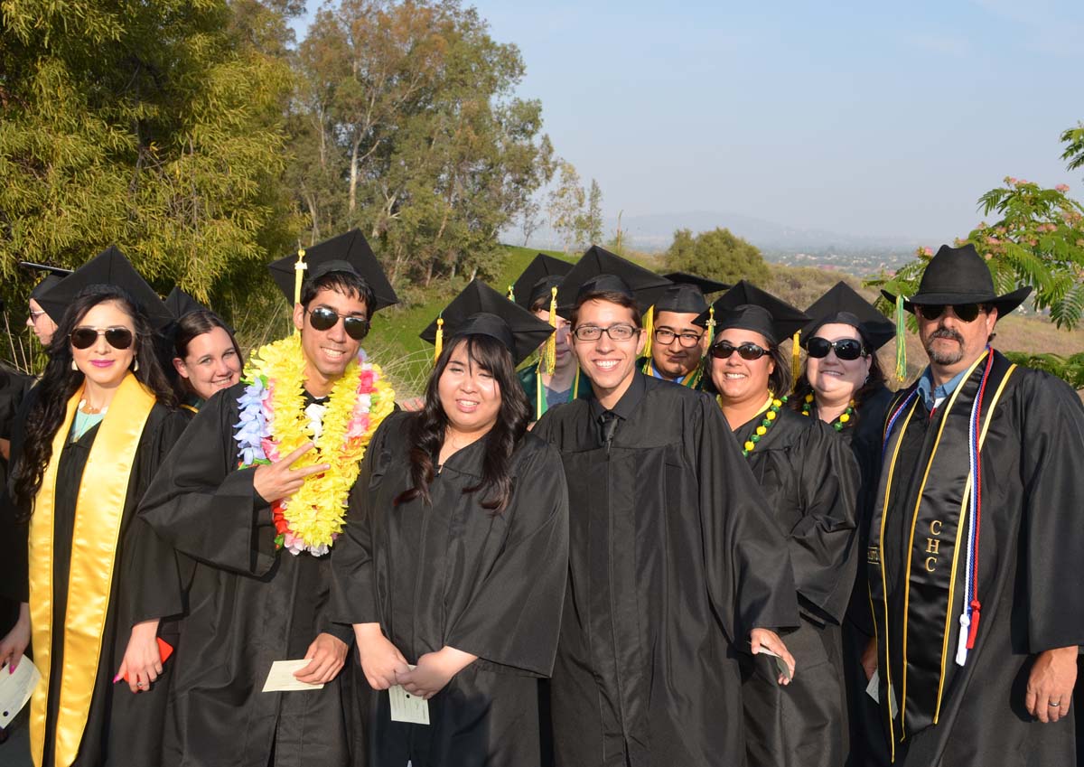 People enjoying Commencement