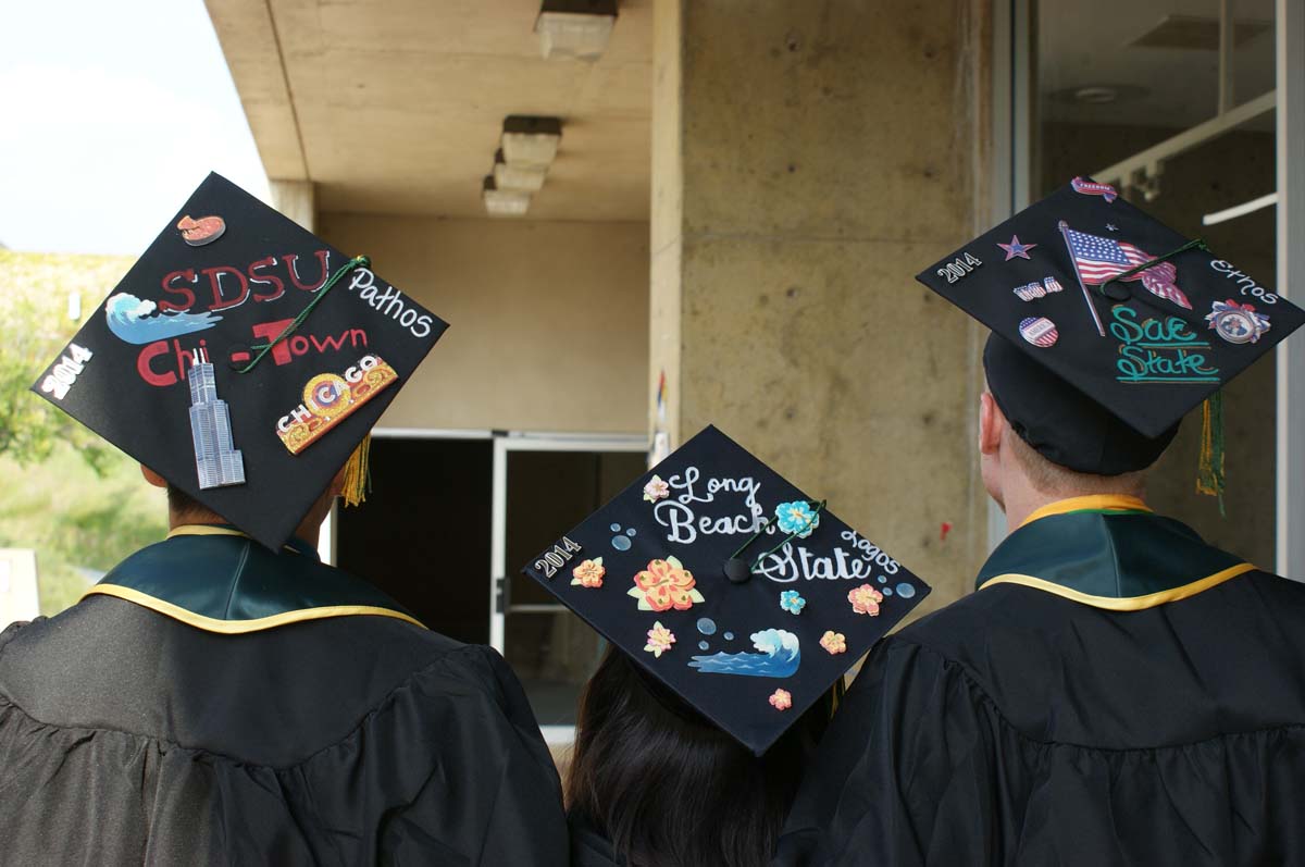 People enjoying Commencement