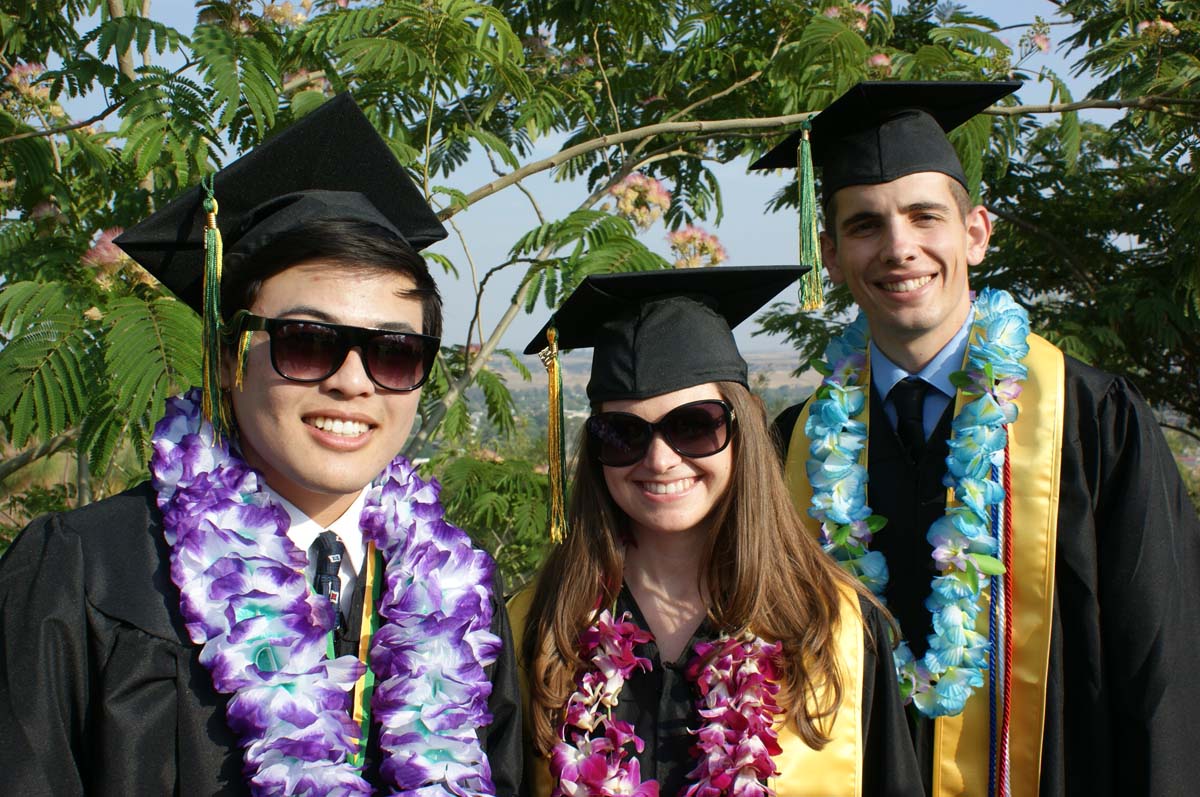 People enjoying Commencement