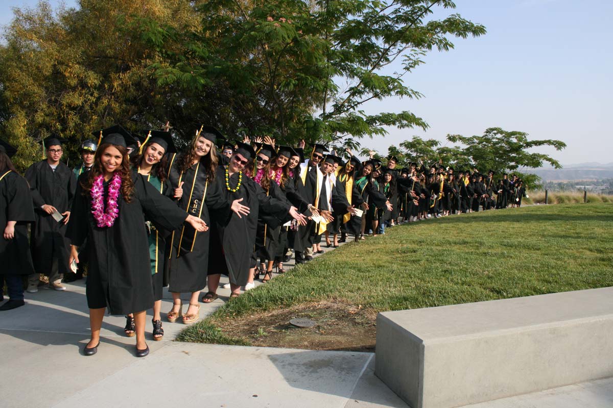 People enjoying Commencement