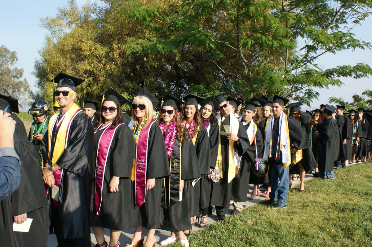 People enjoying Commencement