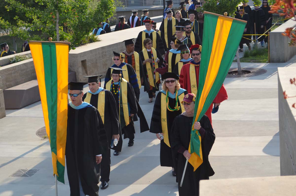 People enjoying Commencement