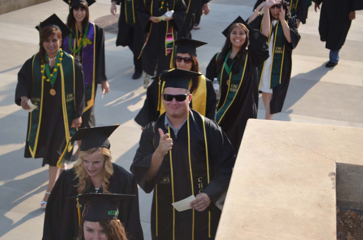 People enjoying Commencement