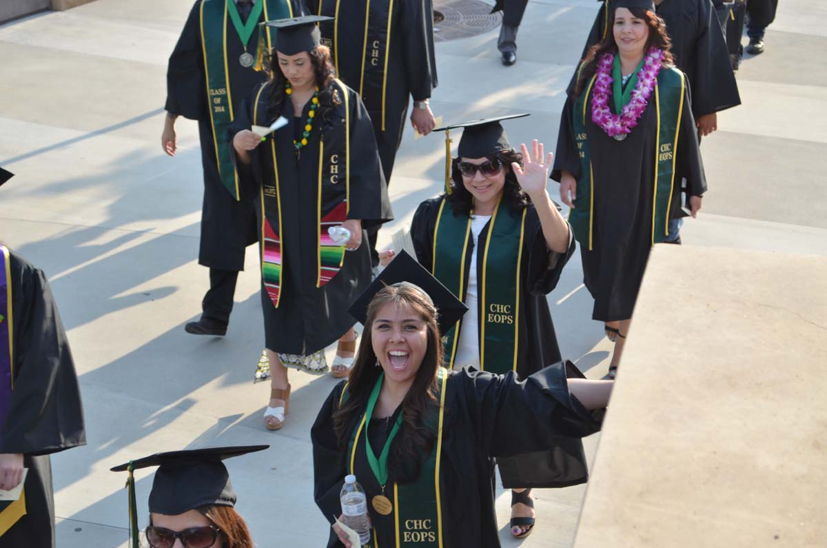 People enjoying Commencement