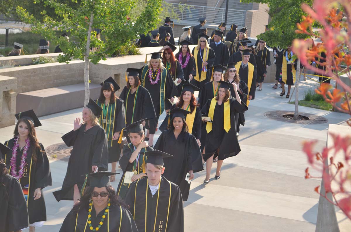 People enjoying Commencement
