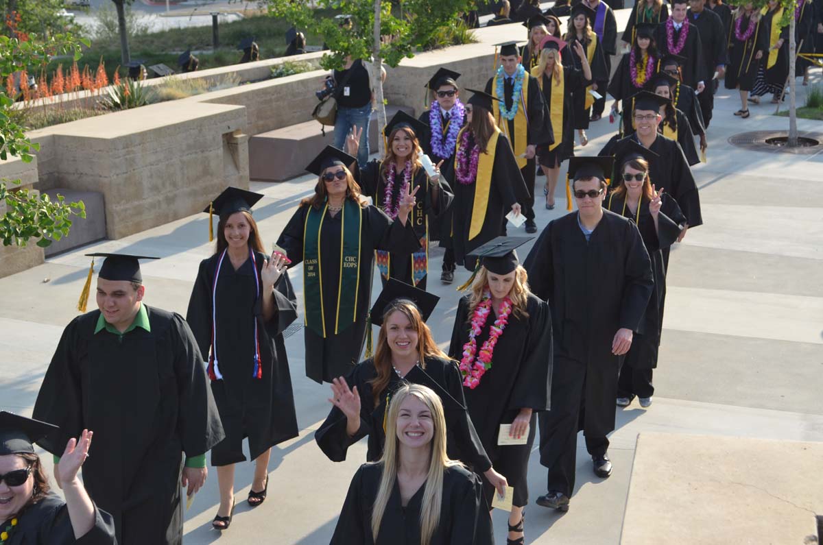 People enjoying Commencement