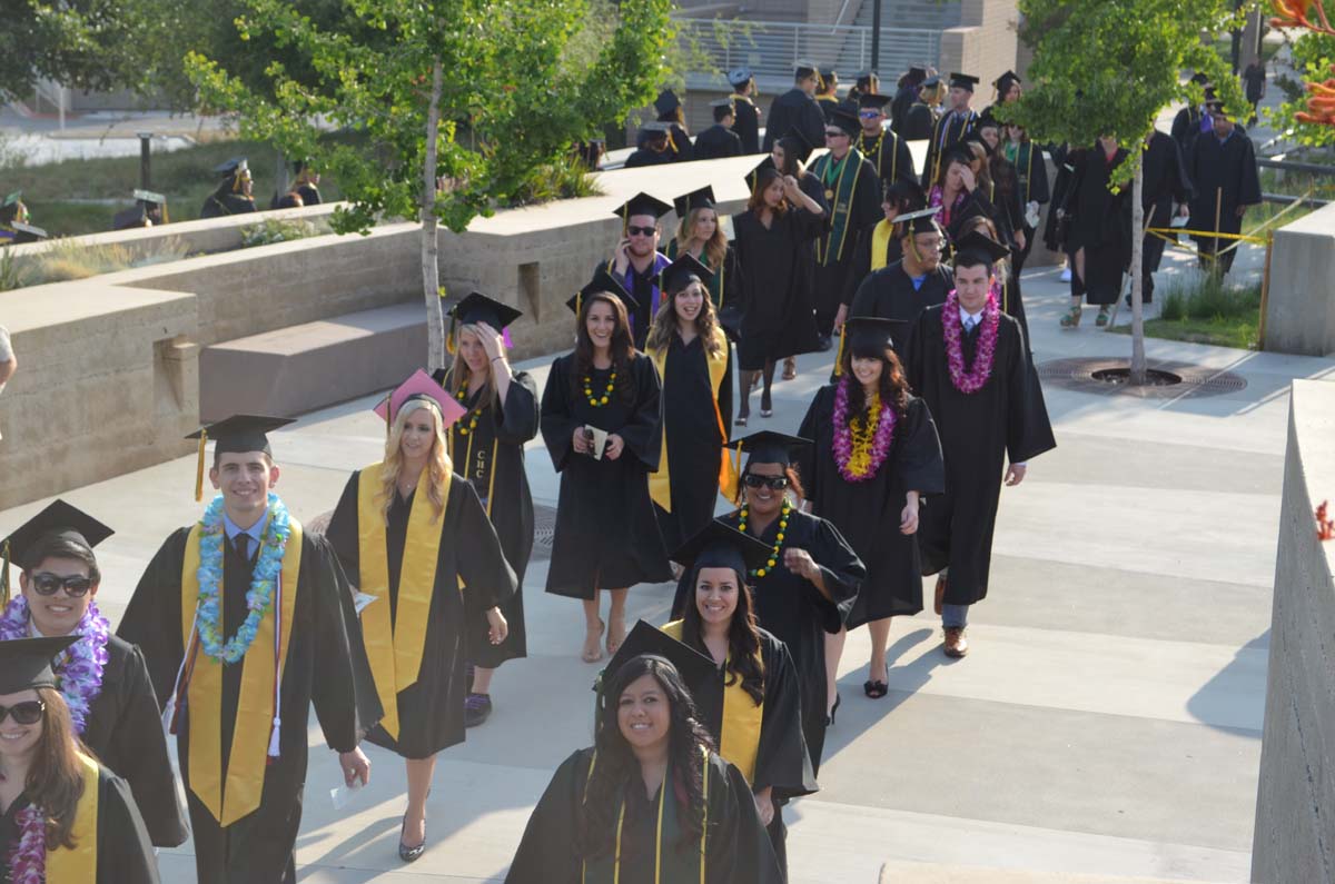 People enjoying Commencement