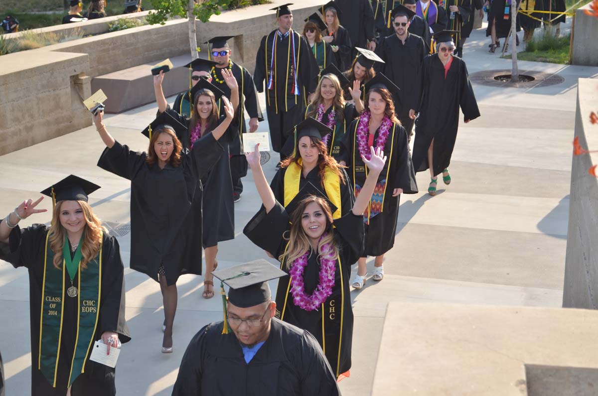 People enjoying Commencement