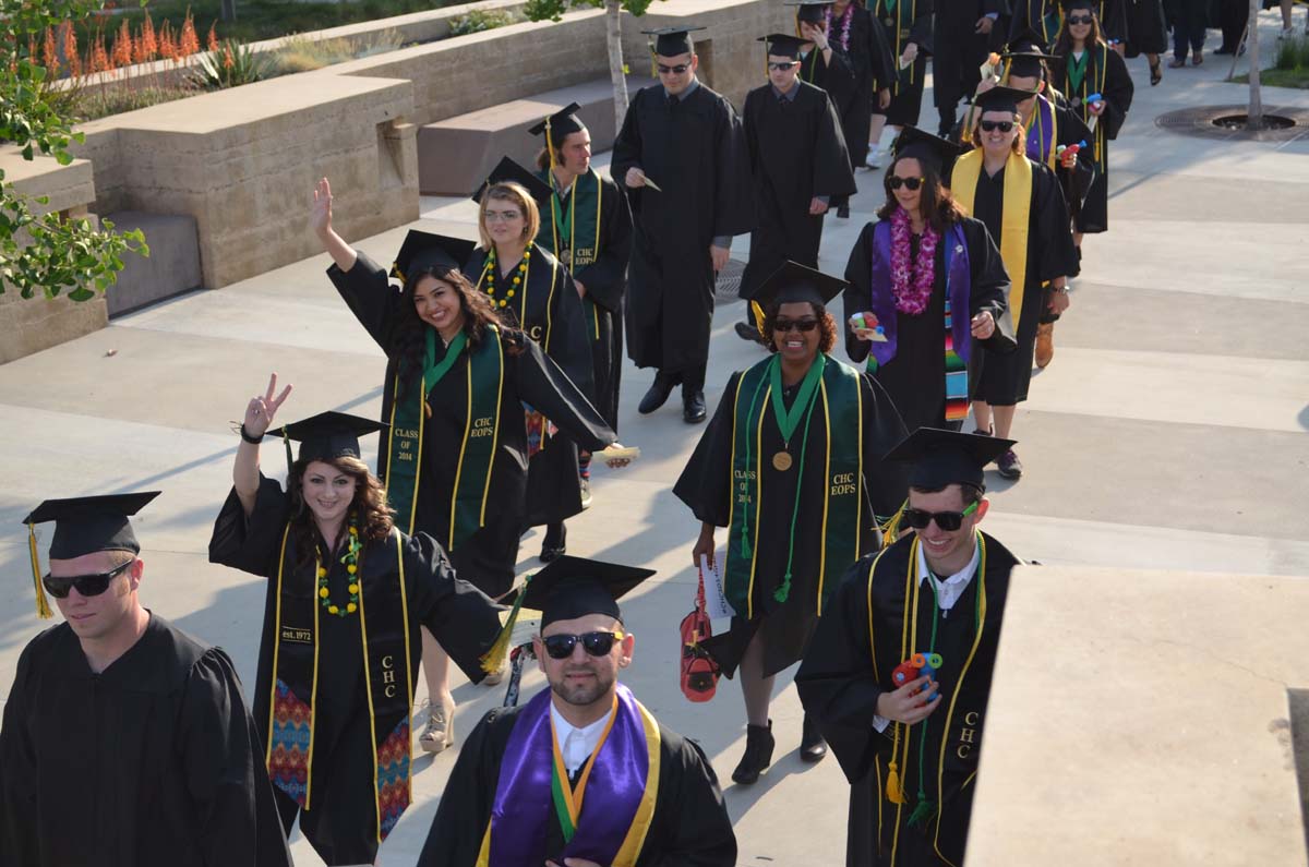 People enjoying Commencement