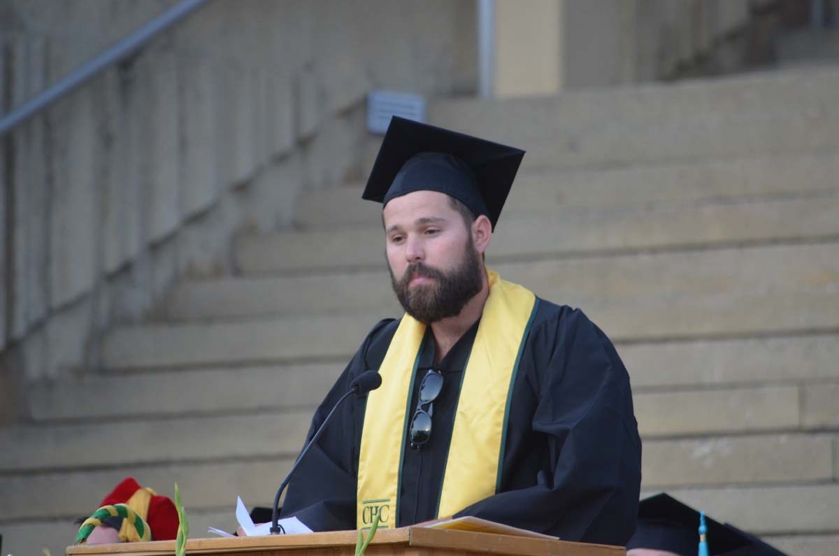 People enjoying Commencement