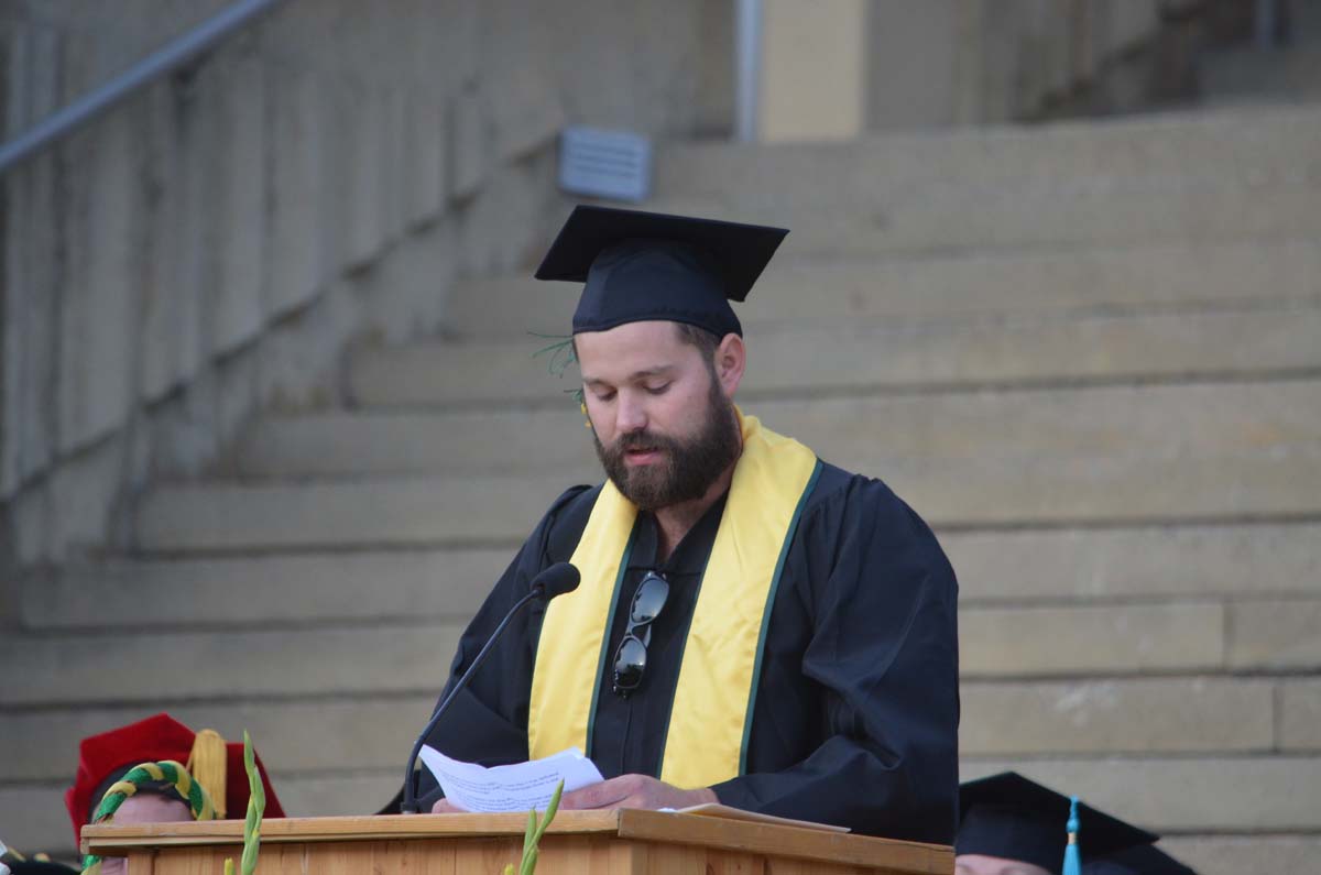 People enjoying Commencement