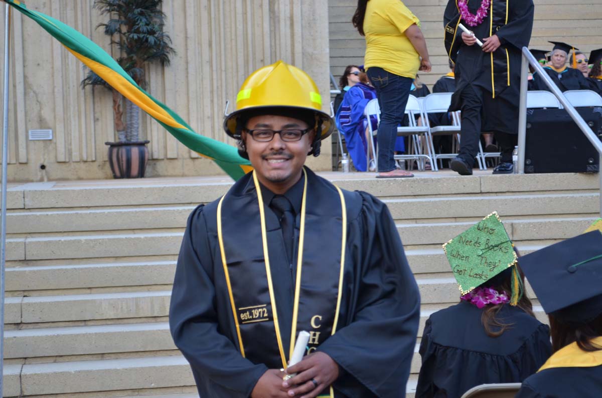 People enjoying Commencement