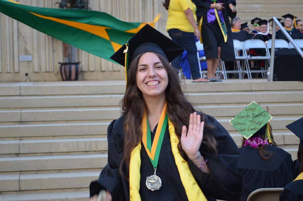 People enjoying Commencement