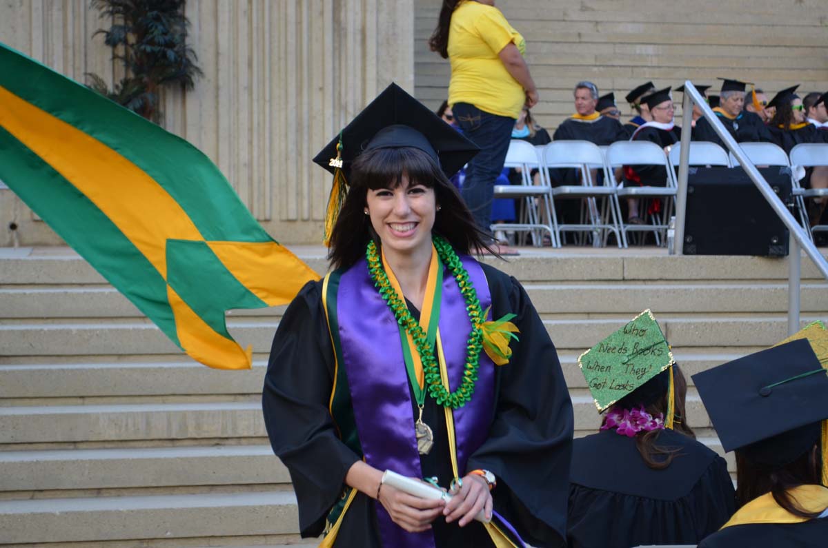 People enjoying Commencement