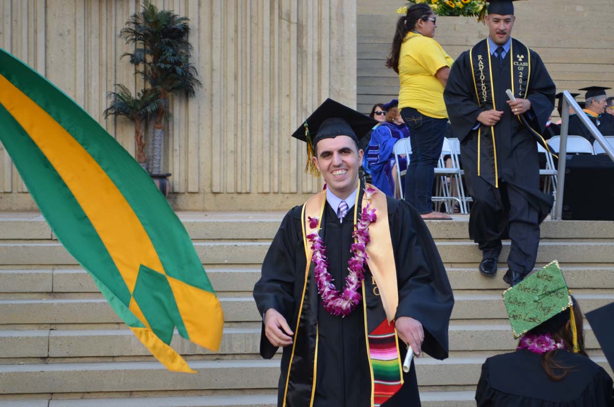 People enjoying Commencement