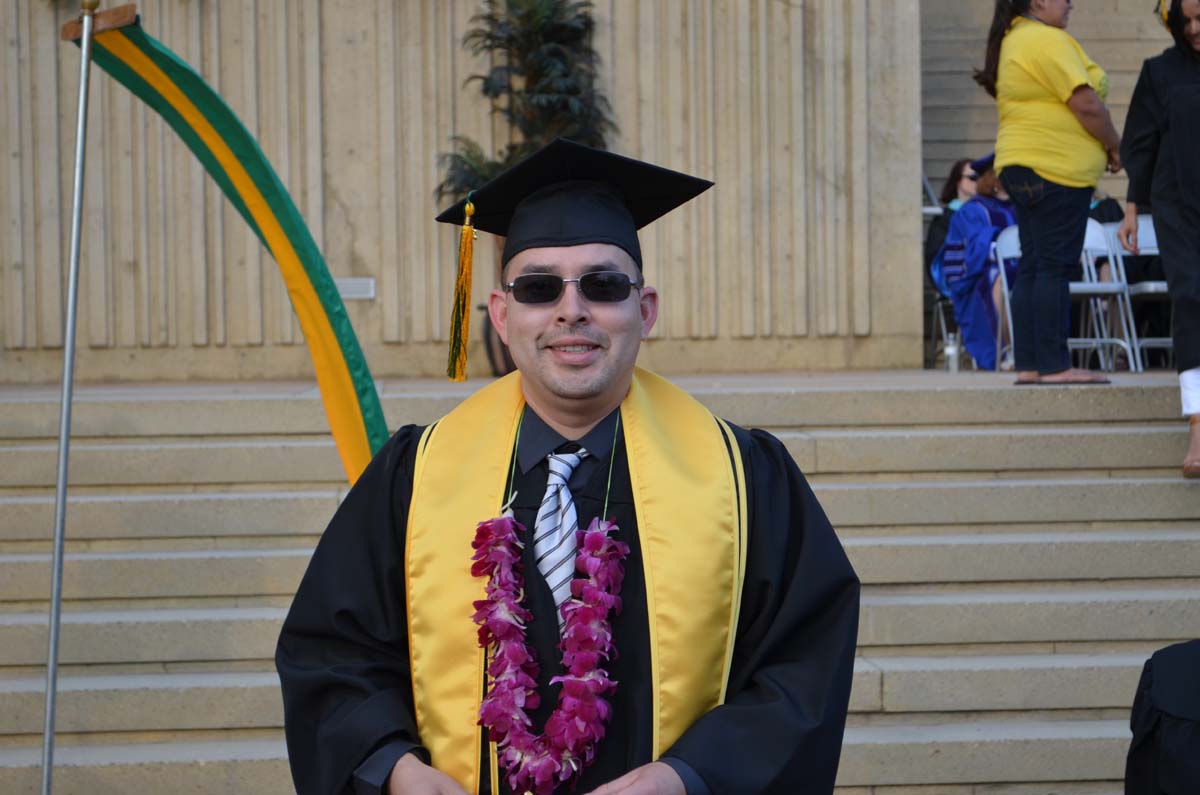 People enjoying Commencement
