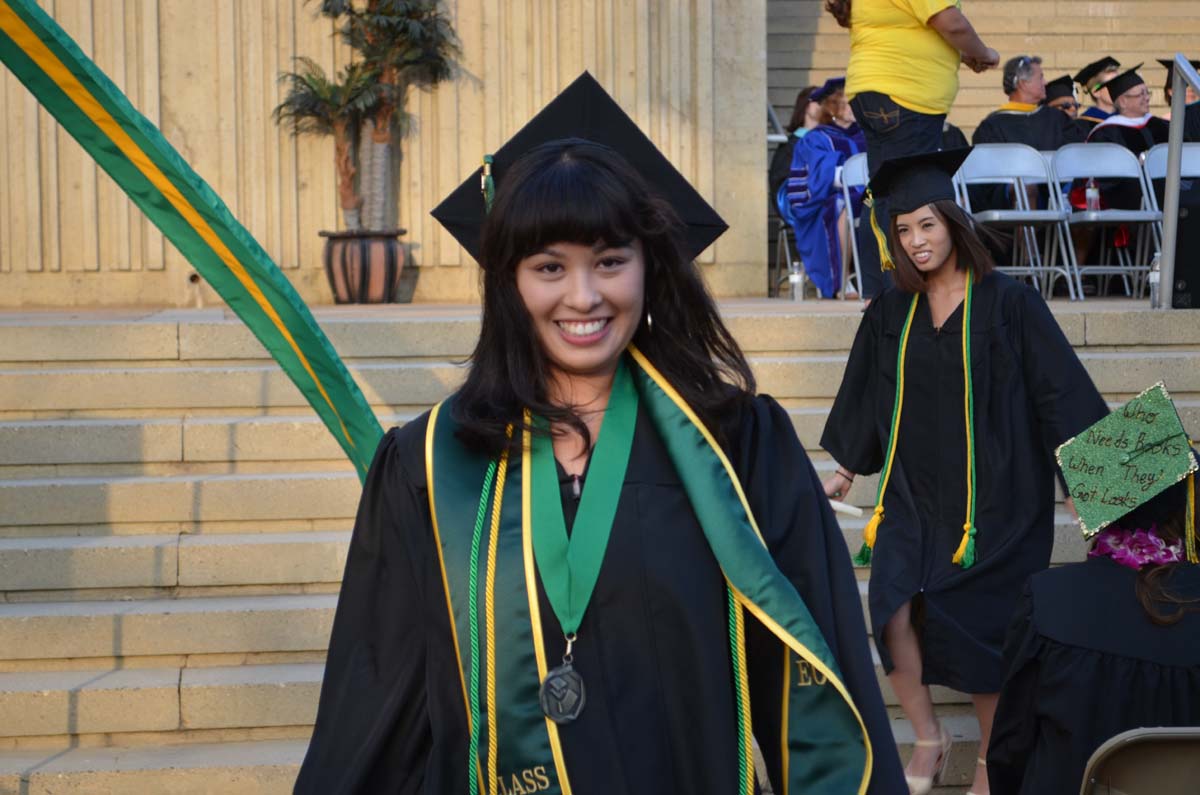 People enjoying Commencement