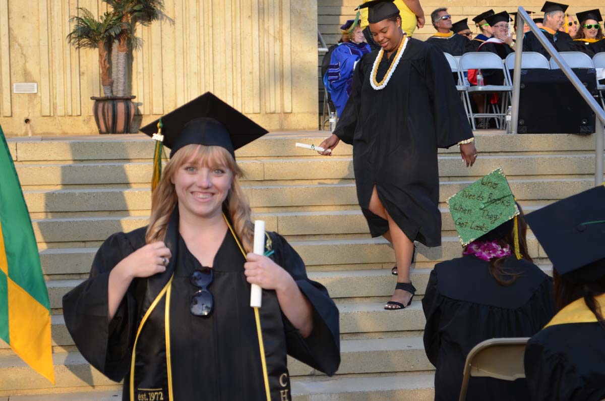 People enjoying Commencement