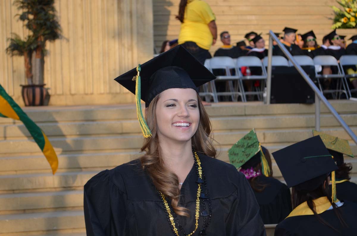 People enjoying Commencement