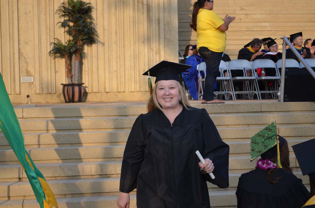 People enjoying Commencement