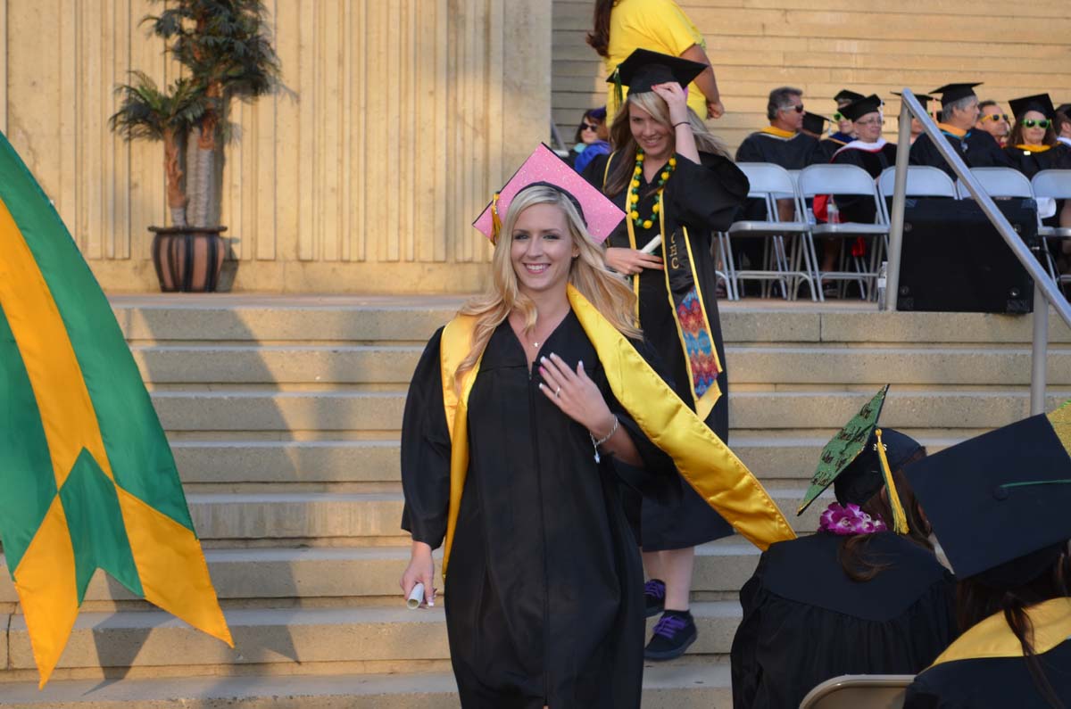 People enjoying Commencement